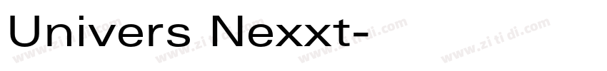 Univers Nexxt字体转换
